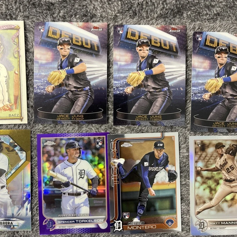 Detroit Tigers Baseball 37 Card Lot -‎ Stars, Rookies, Inserts, Parallels